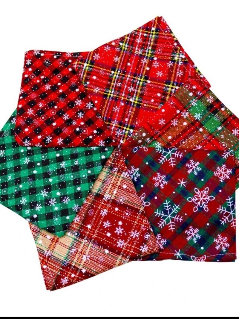 50 Pack of Mixed Bandanas Xmas