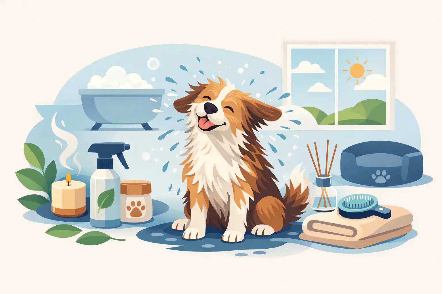 How to Reduce Wet Dog Smell Without Overwashing